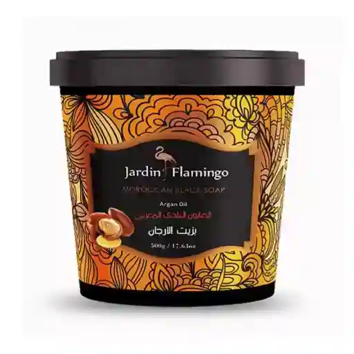 Jardin Flamingo Moroccan Black Soap With Argan Oil