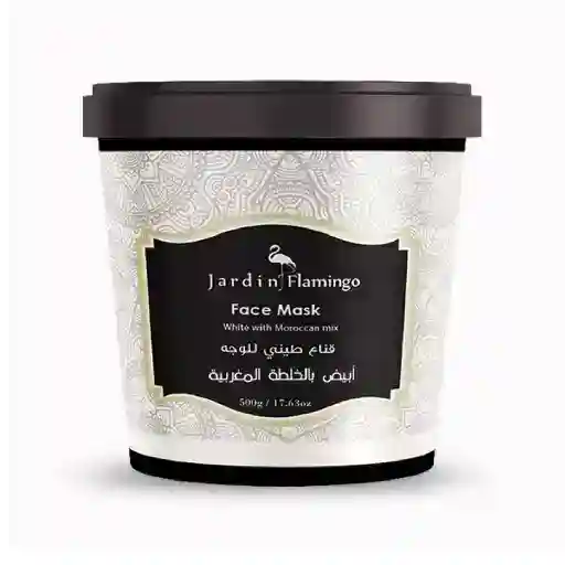 Jardin Flamingo Face Mask – White With Moroccan Mix